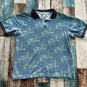 Mens large vintage LL bean short sleeve polo